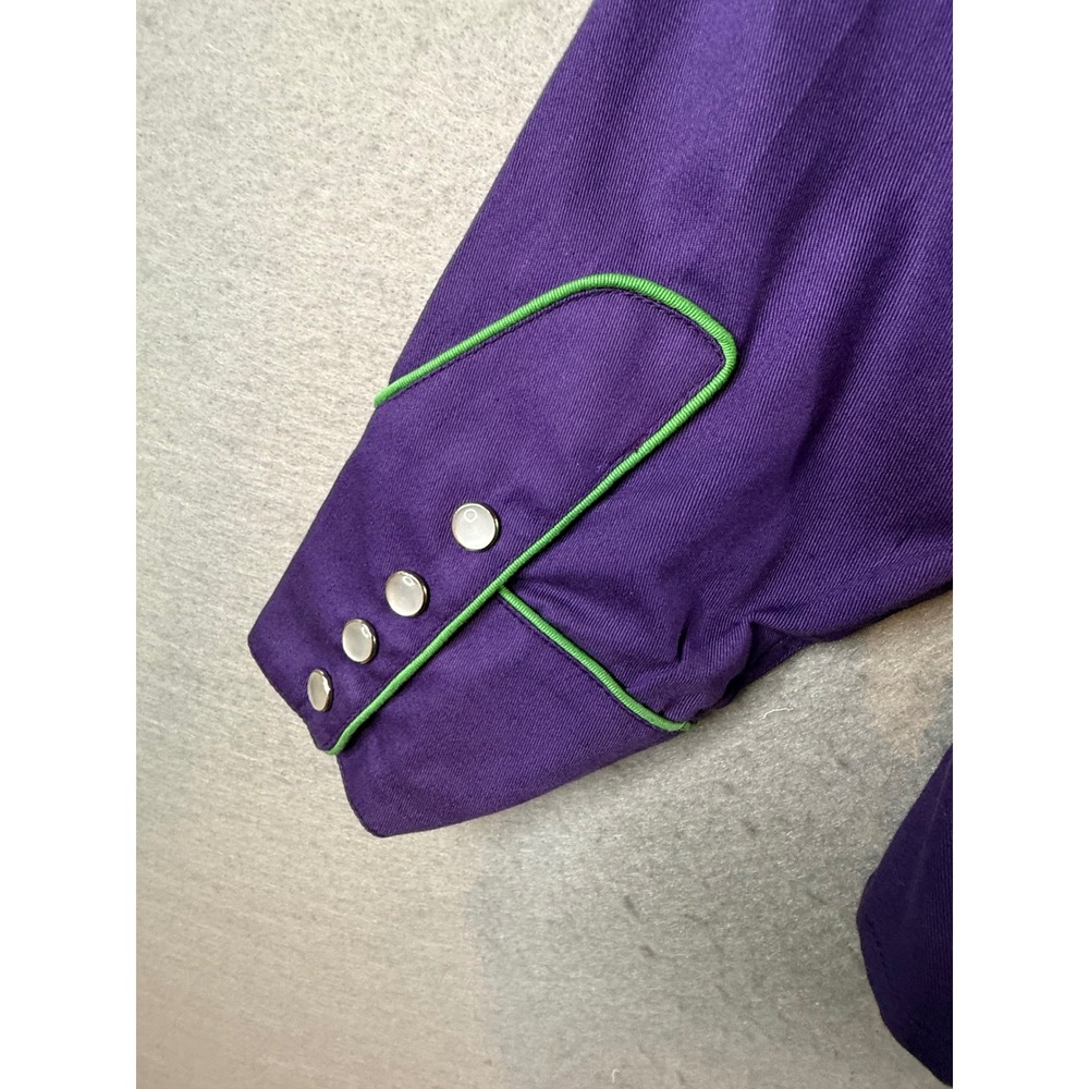 Rockmount Ranch Wear Western‎ Shirt Kids XL Purple Gypsy Soule Embroidered Snap - Picture 6 of 8